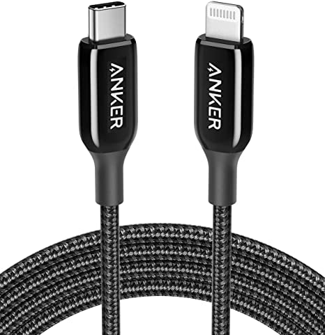 Anker USB C to Lightning Cable PowerLine+ III MFi Certified Lightning Cable for iPhone 11/11 Pro / 11 Pro Max/X/XS/XR/XS Max / 8/8 Plus/AirPods Pro, Supports Power Delivery (6ft, black)
