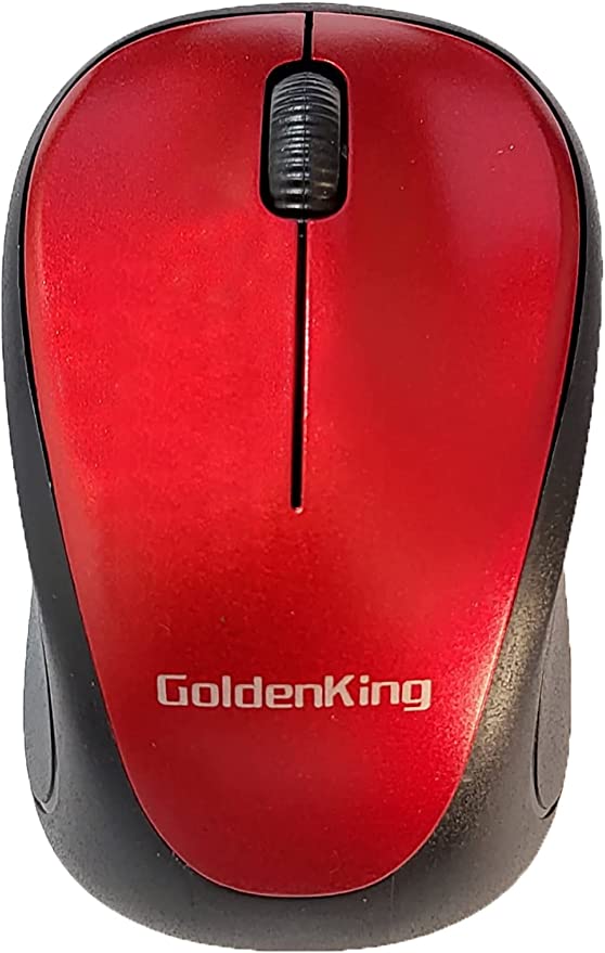 GoldenKing GW-05 Wireless Optical mouse mini 1200 DPi - Black Red