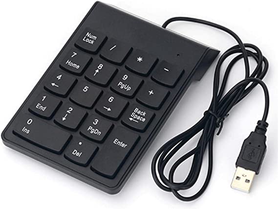 Number Plate - Keyboard- Only Wire (USB) Key Number 18 - Accountant and Computer Continuous Numbers Users