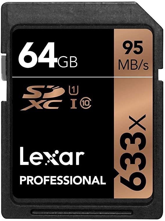 Lexar 64GB Professional SD Memory Card For Cameras 633X SD Card