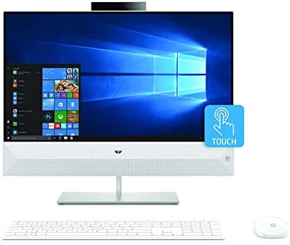 HP 5CT57EA All-In-One PC - Intel Core i7-8700T, 23.8 Inch FHD, 2 TB, 16 GB RAM, NVIDIA GeForce MX130 2 GB GDDR5 dedicated, Windows - Snowflake White