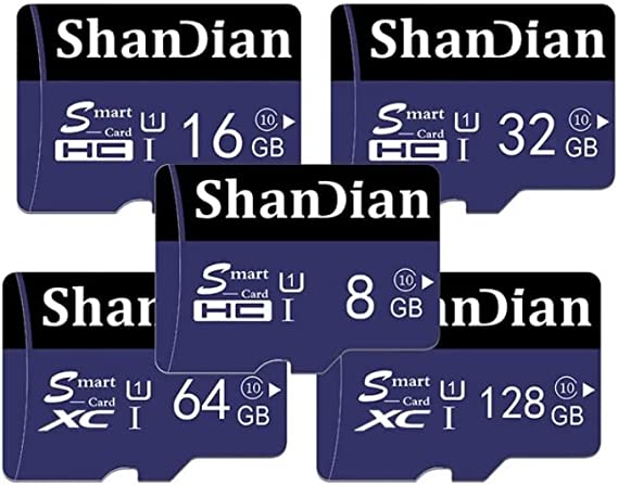 100% Original SHANDIAN Smart SD Card Class10 TF 16gb 32gb 64gb 128gb Max 98Mb/s memory card for samrtphone and table PC (8GB)