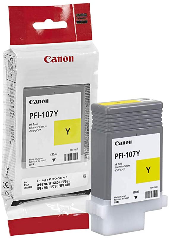 Canon 107 130 ml Ink Cartridge - Yellow