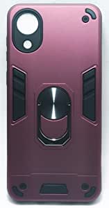 Back Cover With Finger Holder For Samsung Galaxy A03 Core . Burgundy