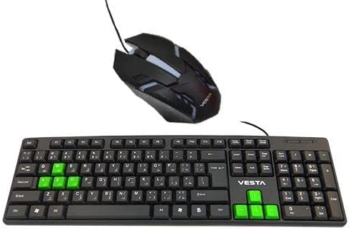 Vesta USB 2.0 Keyboard + RGB USB Mouse