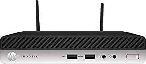 HP ProDesk 400 G4 Desktop Mini Core i3 8100T 3.2GHz Quad-Core Processor, 8GB DDR4, 256GB NVMe SSD, Intel 9260NGW Wireless Dual Band 11AC & BT with Enhanced Dual Antennas, Windows 10 Pro - Plain Box