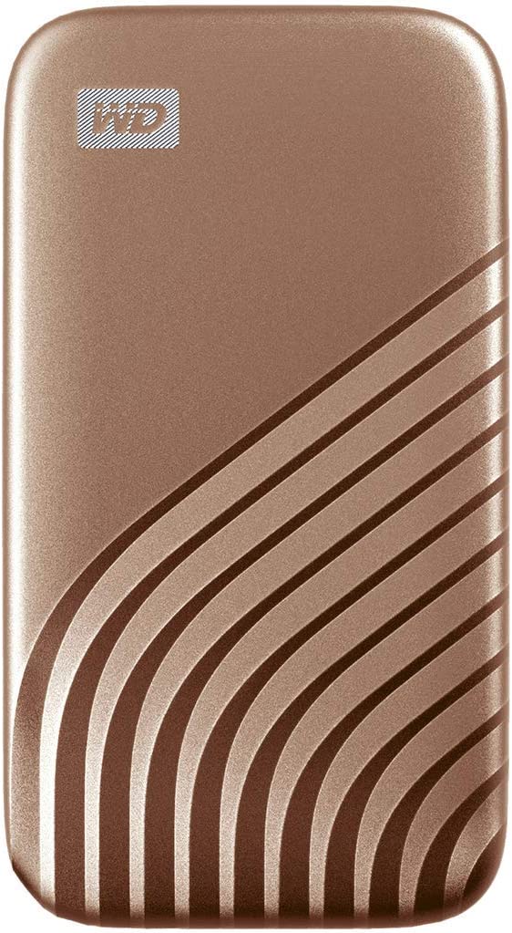 WD 1TB My Passport SSD - Portable SSD, up to 1050MB/s Read and 1000MB/s Write Speeds, USB 3.2 Gen 2 - Gold