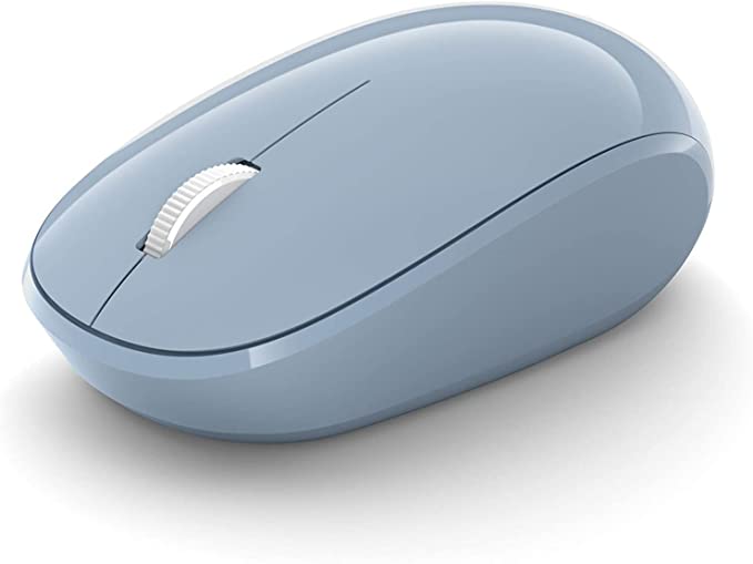 Bluetooth 5.0 Mouse for Microsoft Surface, HP, Dell, Asus, Lenovo, Gigabit, MSI, Laptops, Android, and more - Pastel Blue