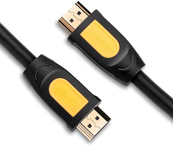 UGREEN HDMI Round Cable 2m (Yellow/Black)