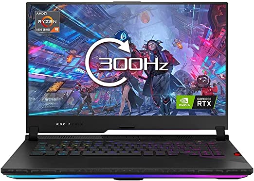 ASUS ROG Strix SCAR G533QS-HF017T AMD R9-5900HX-32GB-SSD1TB-RTX3080-16G-15.6FHD 300Hz-Win10-Black-FHD