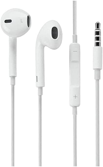 Pin Type Earphones (White)