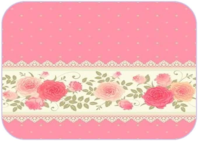 Creative Handcraft Mouse Pad from Creative Handcraft - Pure Rubber Mouse Pad - Pink Flowers