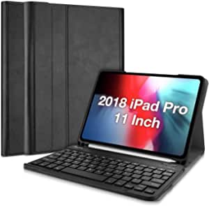 ProCase for iPad Pro 11 Inch 2018 Keyboard Case, Slim Lightweight Smart Cover with Magnetically Detachable Wireless Keyboard, for iPad Pro 11 (1st Gen) –Black