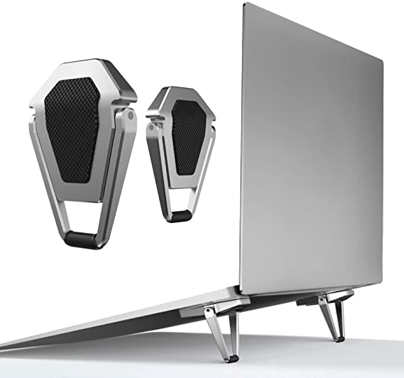 G. Medalis Laptop Stand,portable and Compact Zinc Alloy Computer Riser,ergonomic Laptops Elevator for Desk,laptop Riser Compatible with Macbook/air/pro/dell Xps/samsung/alienware All Laptops