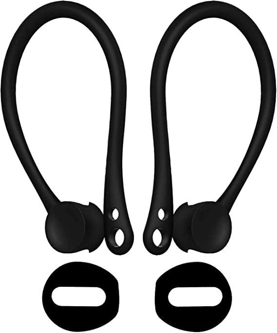 Ear Hook and Cover Accessories for AirPods | Case Fit | Ear Gel Pads Secure Fit Compatible Sport Accessories AirPods 1 & 2 or EarPods Headphones/Earphones/Earbuds, 2 Pair