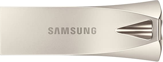 Samsung BAR Plus 64GB - 200MB/s USB 3.1 Flash Drive Champagne Silver (MUF-64BE3/AM)