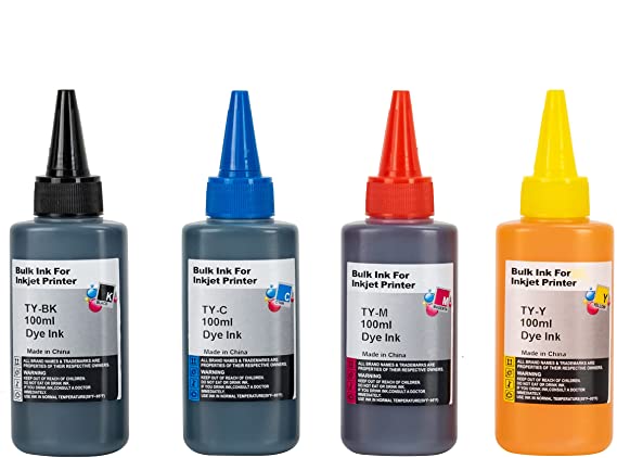 4 Colors 100ml Cartridge Refill Ink For All Printer Set