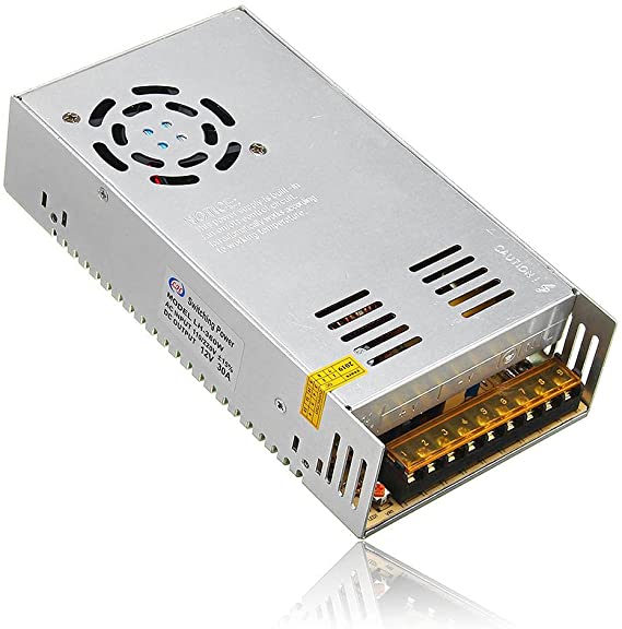 WOVO Power Supply 12V/30a Fan Regulated Surveillance Cameras Alarms Engineering Projects 2725517495757