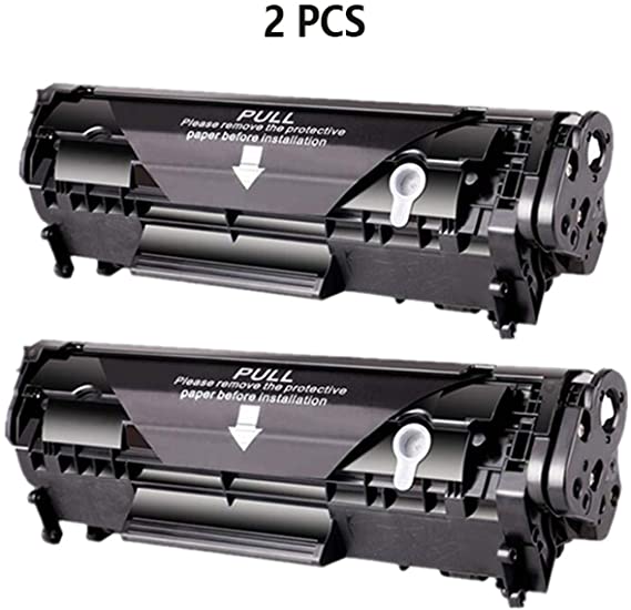 Q2612A q2612 12a 2612 toner cartridge 2612a for HP LaserJet 1010 1012 1015 1020 3015 3020 3030 3050 1018 1022 1022N printer (Color : 2 Pcs Q2612A)