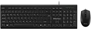 Meetion C100 Wired USB Combo,Keyboard and Mouse-Black