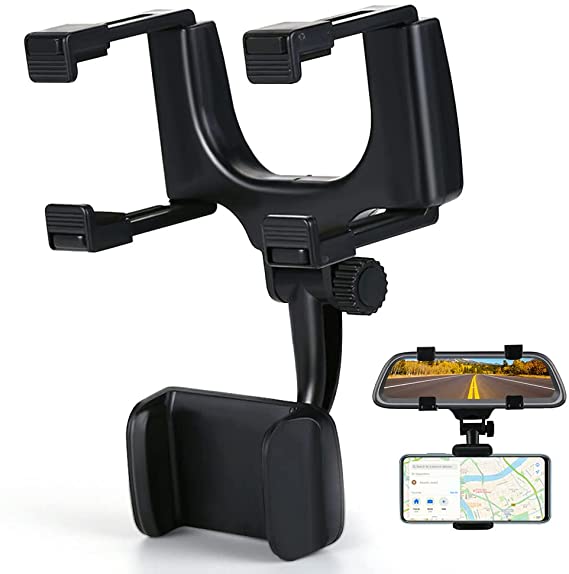 Car Phone Mount 360 Degree Rotation Dashboard Cell Phone Holder,New Upgrade Cell Phone Automobile Cradles,Car Clip Mount Stand Suitable for 4 to 7 Inch Smartphones