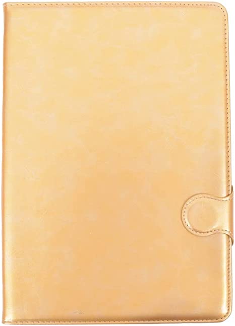 Flip Pu Leather Tablet Case 10.2' to 10.5" Inch Magnetic Snap Protection Case - Gold