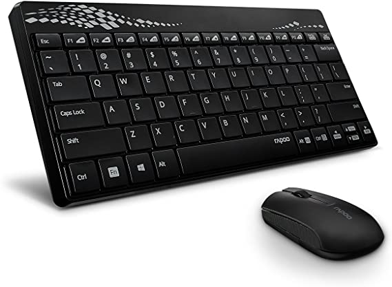 Rapoo 8000 Wireless Keyboard and Mouse Combo (Black)