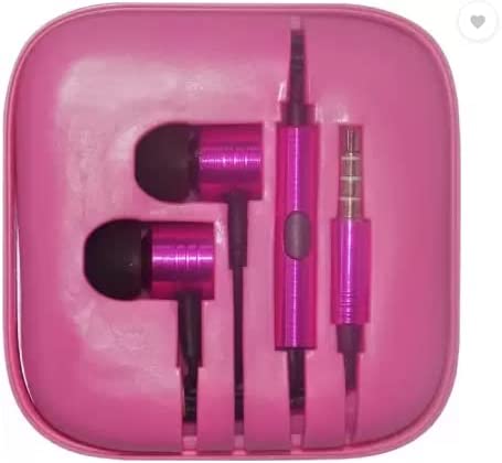 Handsfree(Pink) Wired Headset (Pink, In the Ear)