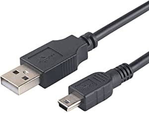 Replacement IFC-400PCU USB2.0 5Pin Mini USB Cable Data Transfer Cord for Canon PowerShot/Rebel/EOS/DSLR Cameras and Camcorders (4.9ft)