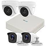 4 Pack Highlock 3.6 mm Lens Outdoor Cameras with DVR4 Output