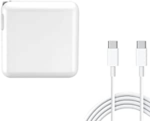 Replacement for 61W MacBook Laptop Charger,Type C Laptop Power Supply Adapter for MacBook Pro 12/13 Inch,MacBook Air 2018,with 6.56Ft USB C-C Cable