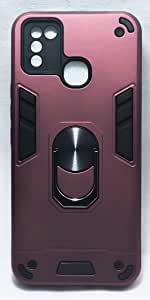 Back Cover With Finger Holder For infinix Smart 5 / ( x657 ) . Burgundy