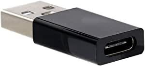 Mini High-Speed USB 3.0 Type-A Male to USB3.1 Type-C Female Converter Adapter (Black)