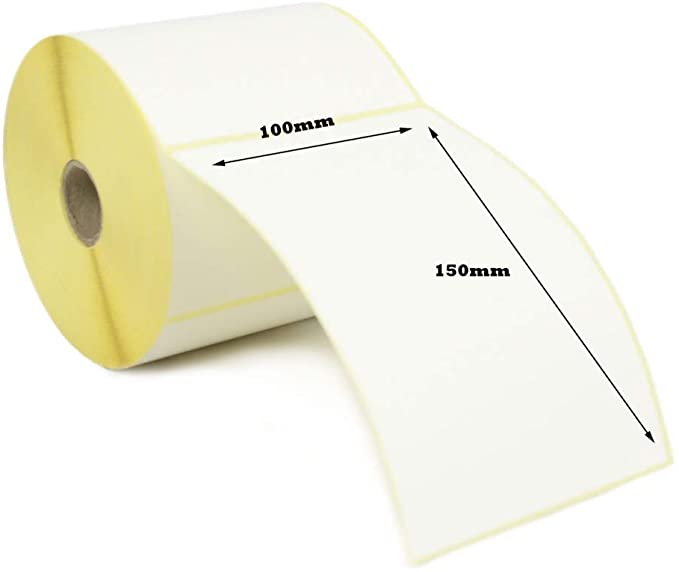 2 Rolls Thermal Paper Stickers For Barcode Printer - 10 x 15 cm - 400 label