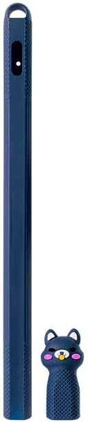 Coteetci (2-C) Pencil 2 Silicone Cover, Stylus Kitty Cartoon Pen Case For Apple Pencil 2 - Dark Blue