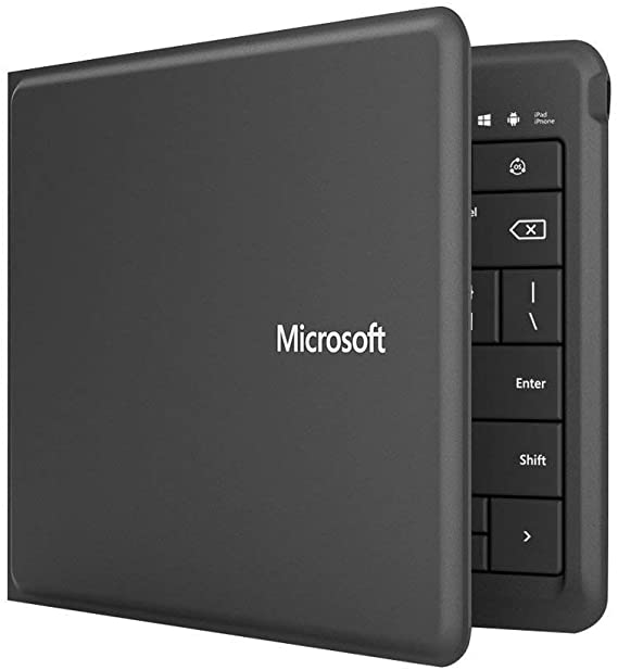 Microsoft Universal Foldable Keyboard for iPad, iPhone, Android Devices, and Windows Tablet:International QWERTY Layout