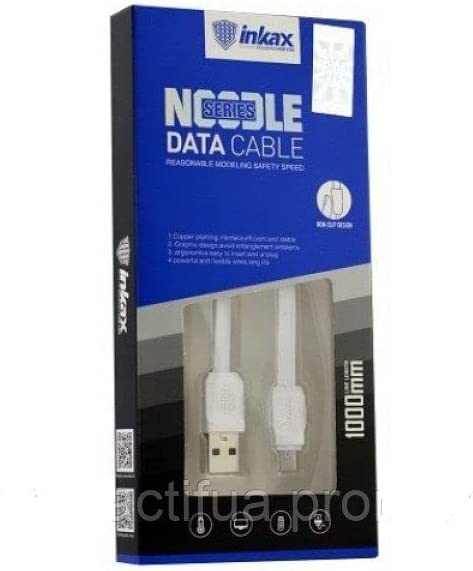 Inkax Mobile Charging and Data Cable ck-17 Micro 2.1 A White