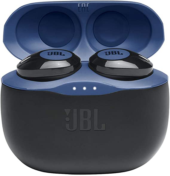 JBL Tune 125TWS True Wireless In-Ear Headphones - JBL Pure Bass Sound, 32H Battery, Bluetooth, Fast Pair, Comfortable, Wireless Calls, Music, Native Voice Assistant (Blue)