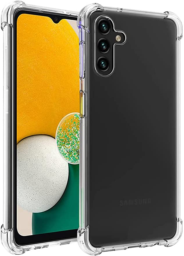 Zeking Designed for Samsung Galaxy A13 5G 2021 Case, Crystal Clear Transparent Reinforced Corners TPU Shock-Absorption Flexible Case Cover for Motorola Samsung Galaxy A13 5G (2021)