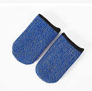 Mobile game finger gloves - Quality copper fiber blue