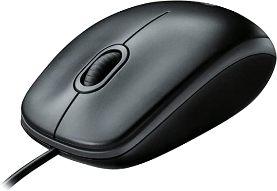 Logitech B100 Optical USB Mouse Black – Mouse, 800 dpi, USB, Optical (Black)