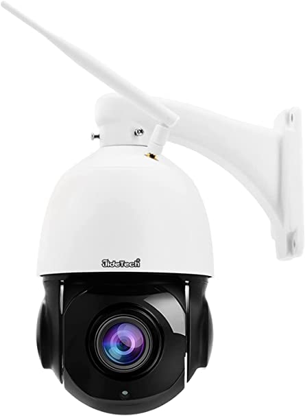 PTZ Wifi CCTV Security IP Camera 5MP,Auto Tracking 20x Optical Zoom supprot 2-Way-Audio 70M Night Vision, IP66 Waterproof Onvif H.265 Motion Detection Surveillance for outdoor, build in SD Card Slot