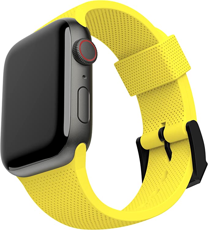 [U] by UAG Compatible with ﻿Apple Watch Band 45mm/44mm/42mm, ﻿Series ﻿7/6/5/4/3/2/1 & SE, Soft Stylish Dot Silicone Pattern Sport Replacement Strap, Acid