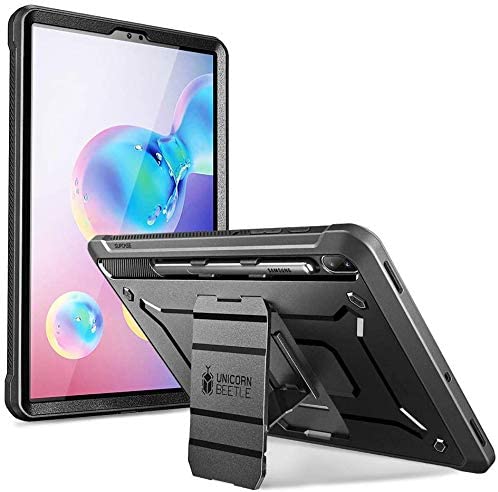 SUPCASE Unicorn Beetle Pro Series Case for Galaxy Tab S6, with Built-in Screen Protector Full-Body Rugged Kickstand Protective Case for Galaxy Tab S6 10.5 Inch Model SM-T860/T865/T867 2019 - Black