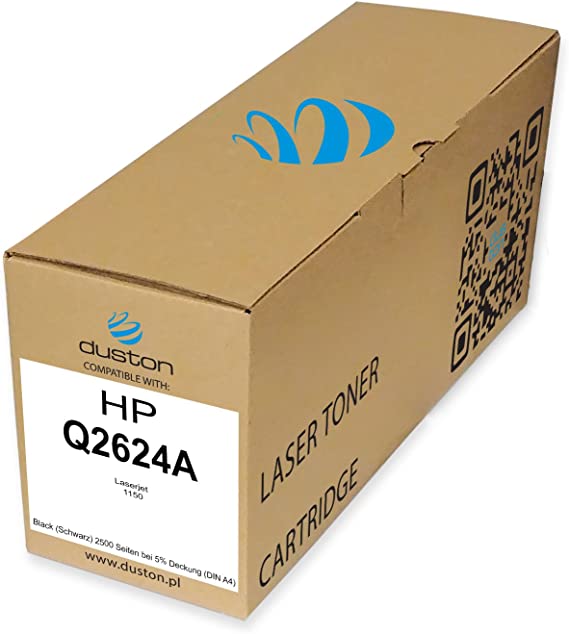 Q2624A, 24A Black Duston Toner Compatible with HP Laserjet 1150