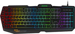 HOOD K900 Gaming Keyboard/RGP 7 Color/MIC For RGB/Anti Ghost/3G-KEYS/2Y