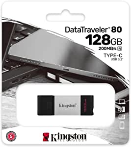 Kingston DataTraveler 80 - DT80/128 GB USB-C Flash Drive 3.2 Gen 1