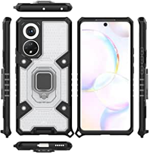 Honor 50, Ultra Premium quality Case - Original New All-in-One Case Slip-Resistant - Dual Protection Shockproof Case With Original Short Lanyard - Transparent & Black