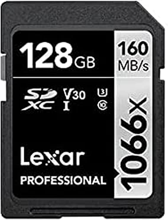 Lexar SDXC Card 128GB Professional 1066x UHS-I V30 U3