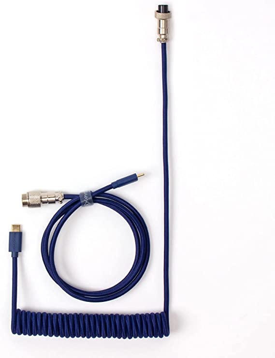 Keychron keyboard Coiled cable Aviator Cable -5 Pin - Blue